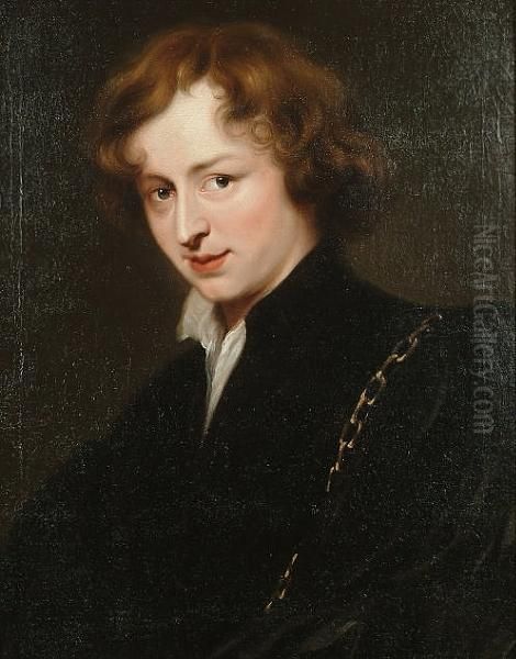 A Self Portrait Of The Artist Oil Painting by Sir Anthony Van Dyck