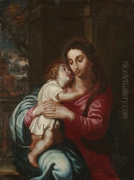 The Madonna And Child Oil Painting by Sir Anthony Van Dyck