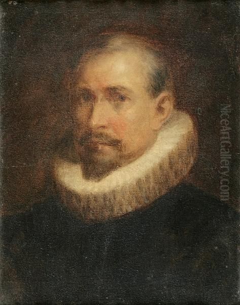 Portrait Of Man With Ruff Collar Oil Painting by Sir Anthony Van Dyck