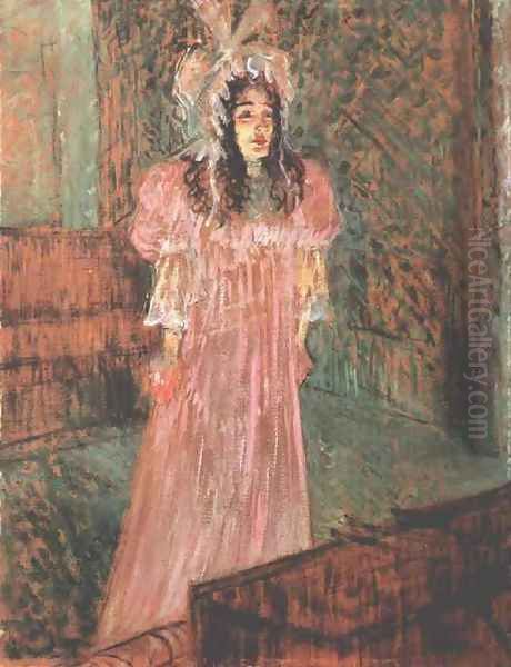 Miss May Belfort I Oil Painting by Henri De Toulouse-Lautrec