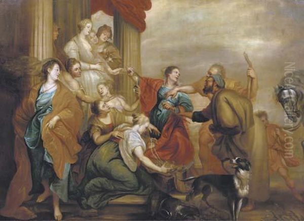 Achilles And The Daughters Of Lycomedes by Sir Anthony Van Dyck