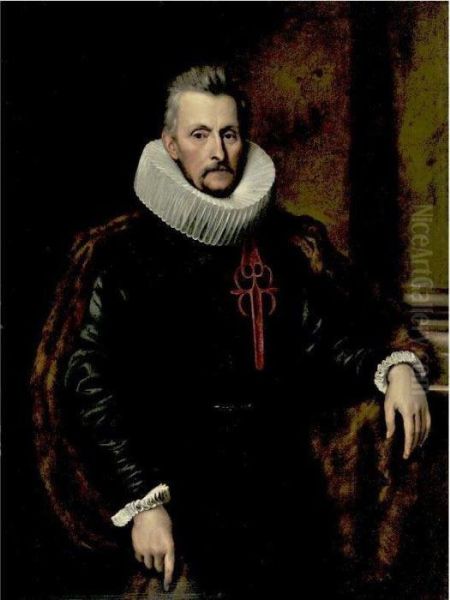 Portrait Of Ferdinand De Boisschot, Baronet Of Saventhem (1571-1649) Oil Painting by Sir Anthony Van Dyck