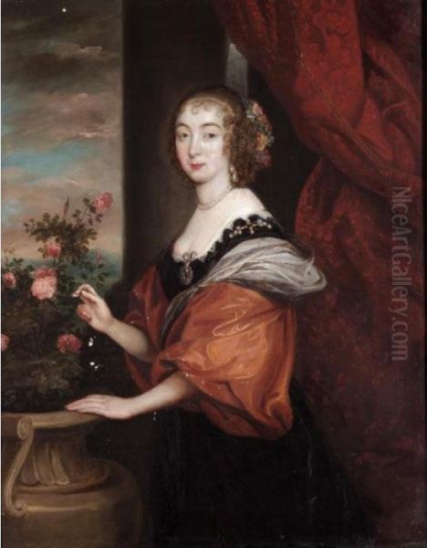 Portrait Of Lady Dorothy Sydney Oil Painting by Sir Anthony Van Dyck