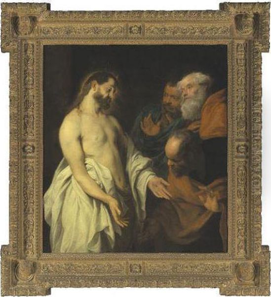 Incredulity Of St Thomas Oil Painting by Sir Anthony Van Dyck