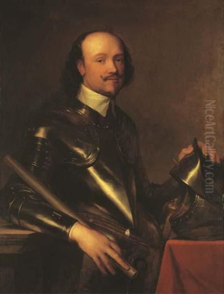 Portrait De Sir Kenelm Digby En Armure Oil Painting by Sir Anthony Van Dyck