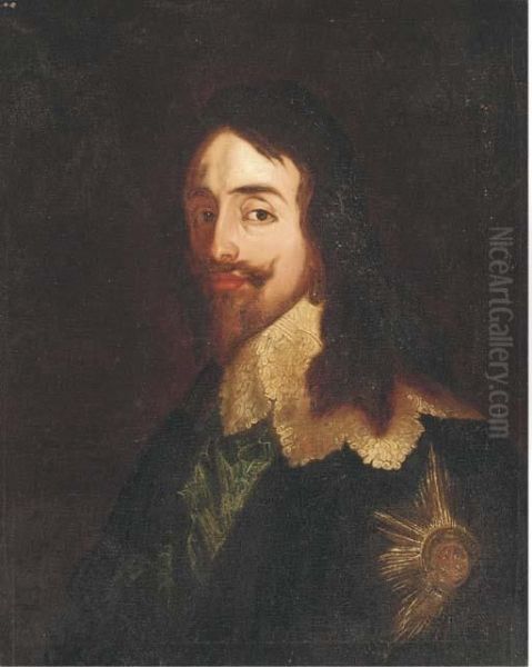 Portrait Of King Charles I Oil Painting by Sir Anthony Van Dyck