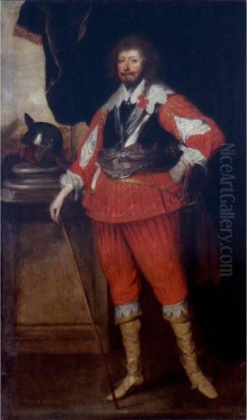 Portrait Of A Nobleman, Said To Be Henry Rich, 1st Earl Of Holland Oil Painting by Sir Anthony Van Dyck