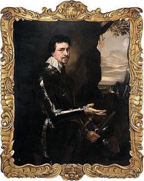 Portrait Of Thomas Wentworth, 1st Earl Of Strafford Oil Painting by Sir Anthony Van Dyck