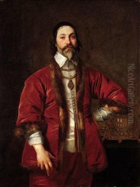 Sir Francis Crane Oil Painting by Sir Anthony Van Dyck