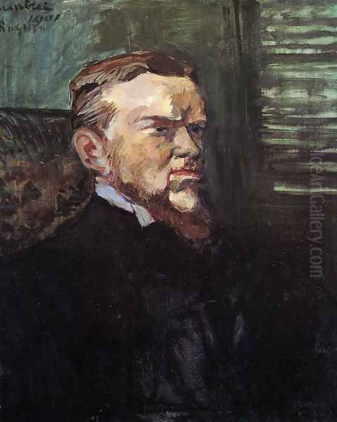 Portrait of Octave Raquin Oil Painting by Henri De Toulouse-Lautrec