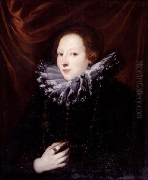 Portrait Of Contessa Lercari Oil Painting by Sir Anthony Van Dyck