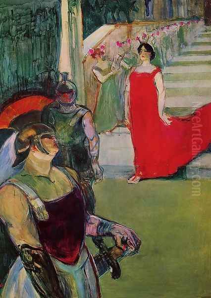 Scenes from 'Messaline' at the Bordeaux Opera Oil Painting by Henri De Toulouse-Lautrec