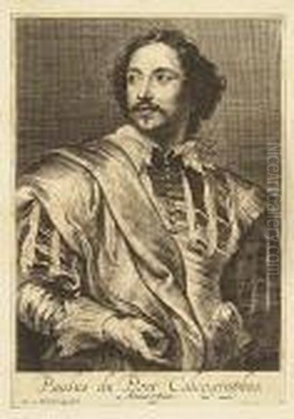 Paulus Pontius<</b> Oil Painting by Sir Anthony Van Dyck