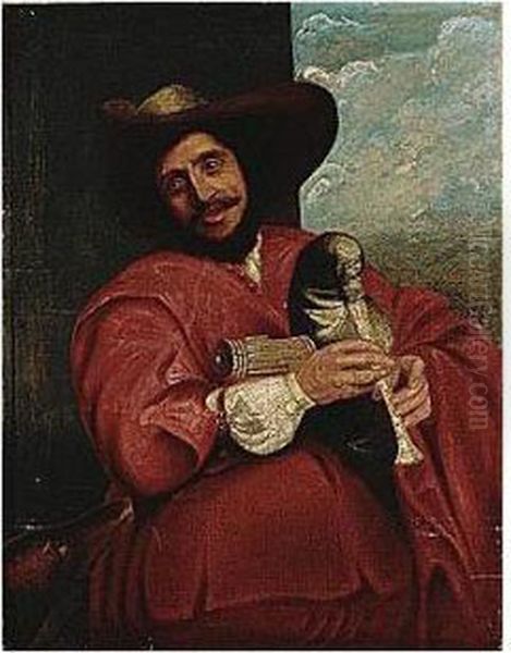 Portrait Of Francois Langlois Oil Painting by Sir Anthony Van Dyck