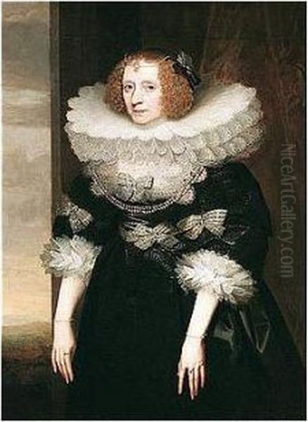 Portrait Of A Lady, Possibly Frances Howard, Duchess Of Richmond And Lennox Oil Painting by Sir Anthony Van Dyck