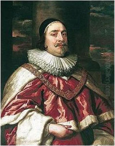 Portrait Of Sir Edward Littleton (1589-1645) Oil Painting by Sir Anthony Van Dyck