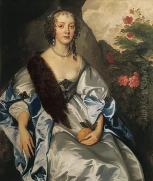 Portrait Of Lady Dorothy Thimbleby Oil Painting by Sir Anthony Van Dyck