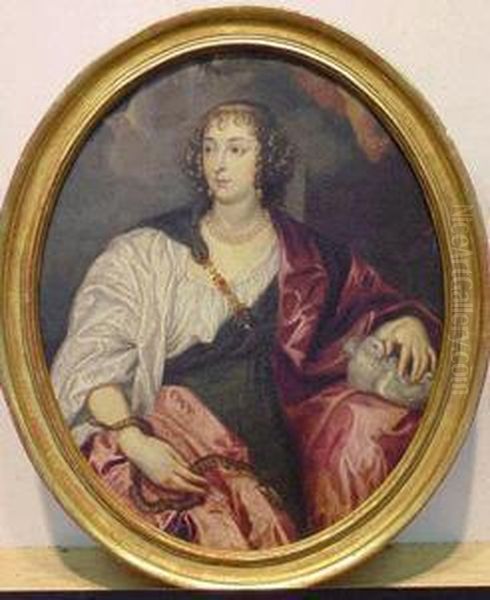 Portrait Of Lady Venetia Digby As 'prudence' Oil Painting by Sir Anthony Van Dyck