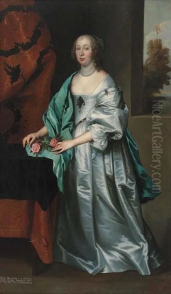 Portrait Of Mary Oil Painting by Sir Anthony Van Dyck