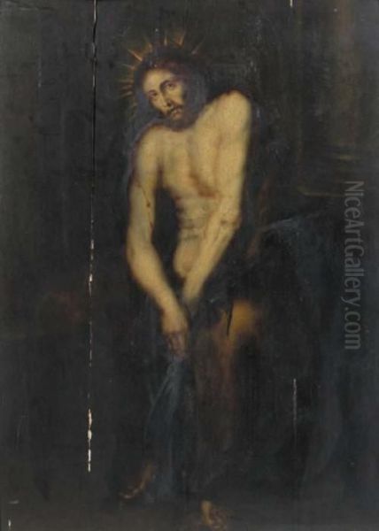 Christ As The Man Of Sorrows Oil Painting by Sir Anthony Van Dyck