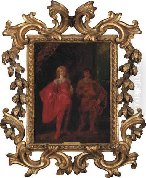 Lord George And Francis Villiers Oil Painting by Sir Anthony Van Dyck