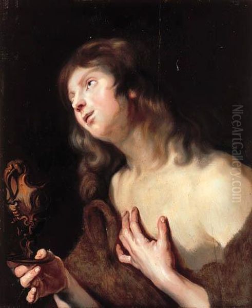 Saint John The Evangelist Oil Painting by Sir Anthony Van Dyck