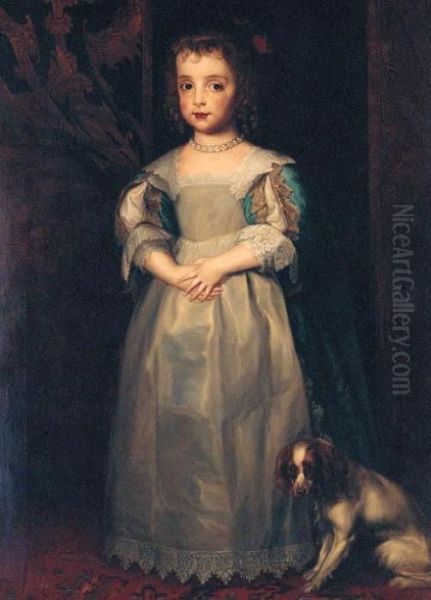 Portrait Of Princess Mary Oil Painting by Sir Anthony Van Dyck