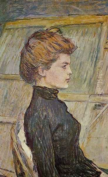 Portrait of Helen (detail) Oil Painting by Henri De Toulouse-Lautrec