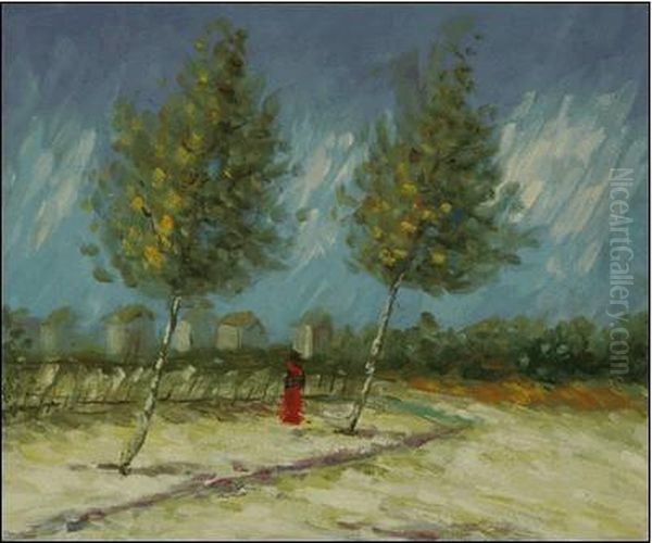 On The Outskirts Of Paris Oil Painting by Vincent Van Gogh