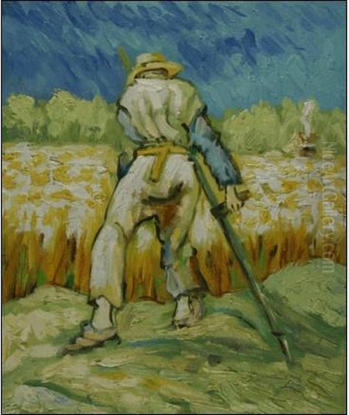 The Reaper Oil Painting by Vincent Van Gogh