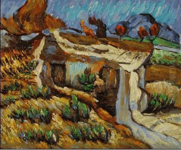 Entrance To A Quarry Near St. Remy Oil Painting by Vincent Van Gogh