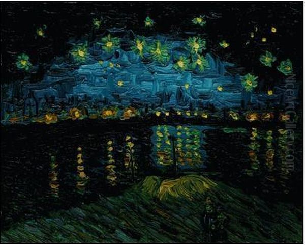 Starry Night Over The Rhone Oil Painting by Vincent Van Gogh