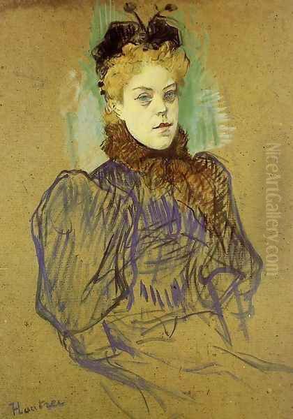 May Milton 2 Oil Painting by Henri De Toulouse-Lautrec