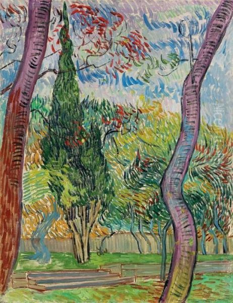 Parc De L'hopital Saint-paul Oil Painting by Vincent Van Gogh