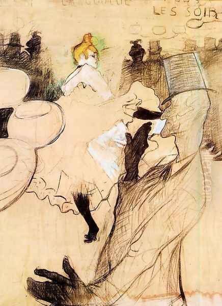 Le Goulue and Valentin, the 'Boneless One' Oil Painting by Henri De Toulouse-Lautrec