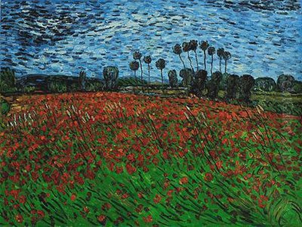 Field Of Poppies Oil Painting by Vincent Van Gogh