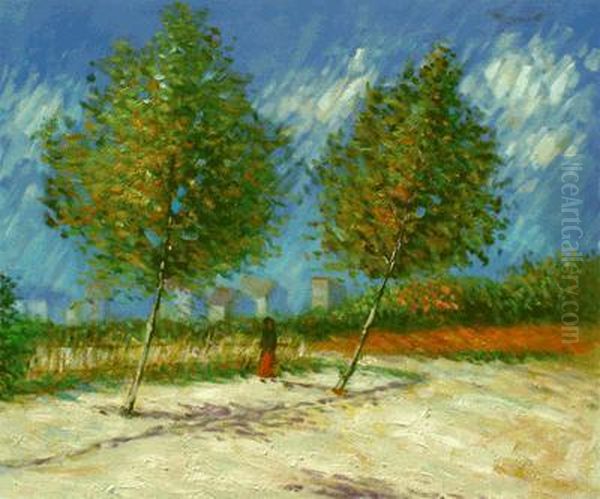 On The Outskirts Of Paris Oil Painting by Vincent Van Gogh