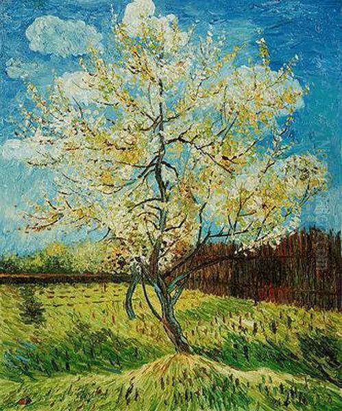 Pink Peach Tree Oil Painting by Vincent Van Gogh