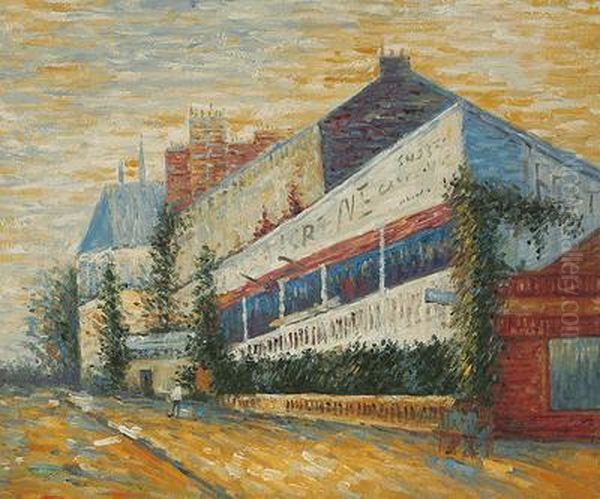 Restaurant De La Sirene At Asnieres Oil Painting by Vincent Van Gogh