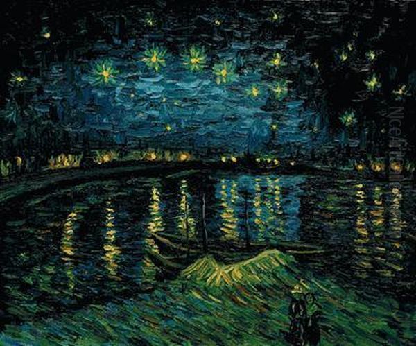 Starry Night Over The Rhone Oil Painting by Vincent Van Gogh