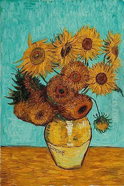 Sunflowers Oil Painting by Vincent Van Gogh