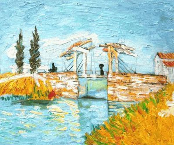 The Langlois Bridge Oil Painting by Vincent Van Gogh