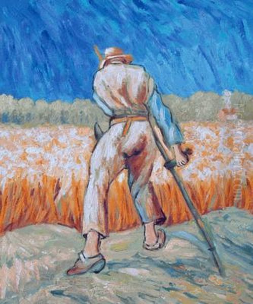 The Reaper Oil Painting by Vincent Van Gogh