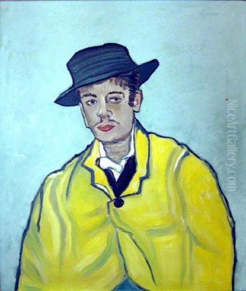 Portrait Of Armand Roulin - The Yellow Jacket Oil Painting by Vincent Van Gogh