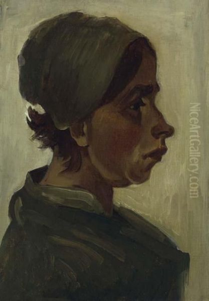 Peasant Woman, Head Oil Painting by Vincent Van Gogh