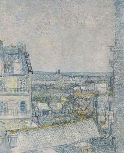 View From Vincent's Window Oil Painting by Vincent Van Gogh