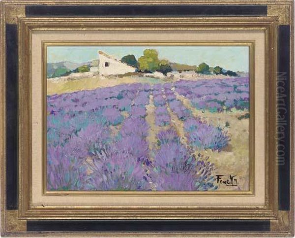 Lavender Fields Oil Painting by Vincent Van Gogh