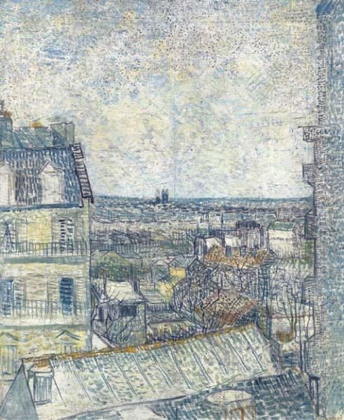 Vue De La Chambre De L'artiste, Rue Lepic Oil Painting by Vincent Van Gogh