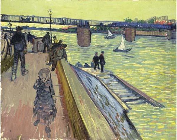 Le Pont De Trinquetaille Oil Painting by Vincent Van Gogh