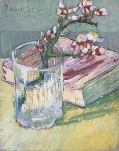 Nature Morte, Branche D'amandier Oil Painting by Vincent Van Gogh